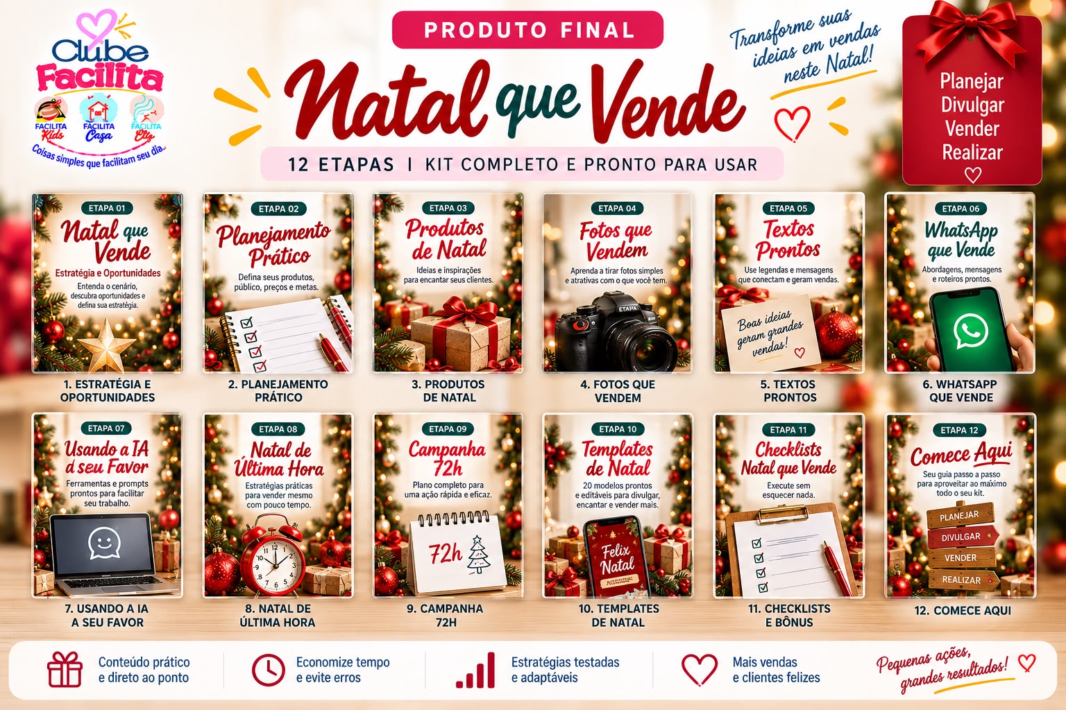 As 12 etapas e todos os materiais do Natal que Vende